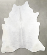 Medium Grey X-Large Brazilian Cowhide Rug 7'2"H x 6'5"W #A54832 by Hudson Hides