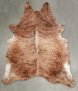 Medium Brindle XX-Large Brazilian Cowhide Rug 7'11"H x 6'10"W #A54835 by Hudson Hides