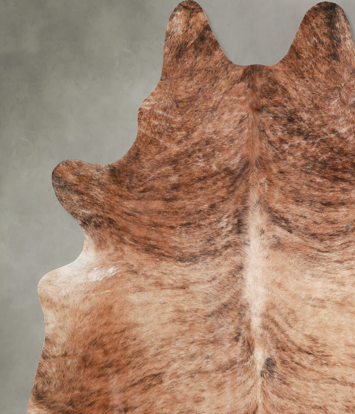 Medium Brindle XX-Large Brazilian Cowhide Rug 7'11"H x 6'10"W #A54835 by Hudson Hides