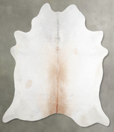 Grey with Beige XX-Large Brazilian Cowhide Rug 8'1"H x 7'5"W #A54841 by Hudson Hides