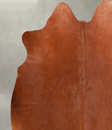 Solid Brown Large Brazilian Cowhide Rug 5'6"H x 5'7"W #A54843 by Hudson Hides