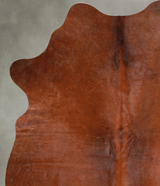 Solid Brown Medium Brazilian Cowhide Rug 6'3"H x 4'8"W #A54844 by Hudson Hides