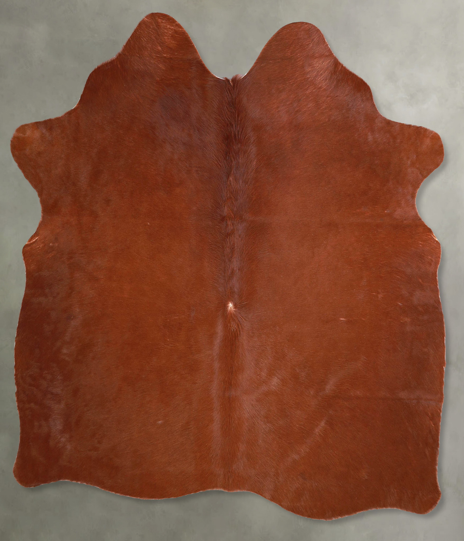 Solid Brown Cowhide Rug #A54846