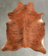 Medium Brindle Large Brazilian Cowhide Rug 6'4"H x 5'3"W #A54847 by Hudson Hides