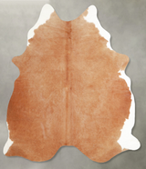 Beige Large Brazilian Cowhide Rug 6'7"H x 5'4"W #A54849 by Hudson Hides
