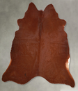 Solid Brown Large Brazilian Cowhide Rug 6'2"H x 6'1"W #A54850 by Hudson Hides