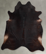 Chocolate X-Large Brazilian Cowhide Rug 7'2"H x 6'7"W #A54852 by Hudson Hides