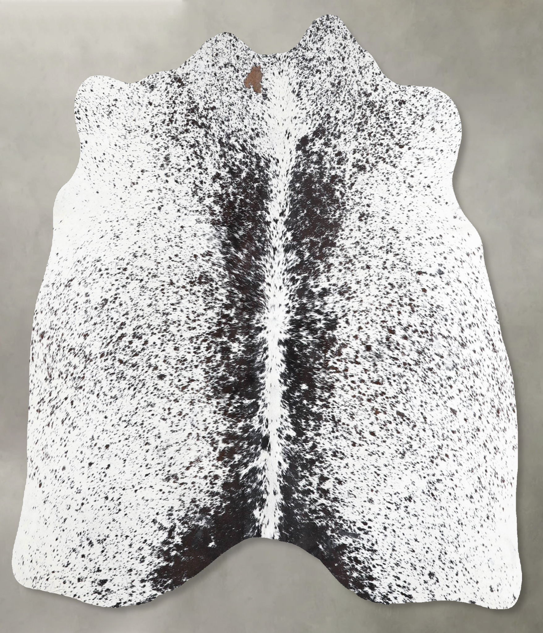 Salt and Pepper Black Cowhide Rug #A54855
