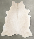 Champagne X-Large Brazilian Cowhide Rug 6'7"H x 6'3"W #A54861 by Hudson Hides