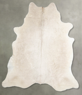 Champagne X-Large Brazilian Cowhide Rug 6'7"H x 6'3"W #A54861 by Hudson Hides