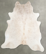 Champagne Large Brazilian Cowhide Rug 6'7"H x 6'0"W #A54862 by Hudson Hides