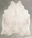 Champagne Large Brazilian Cowhide Rug 6'6"H x 5'8"W #A54865 by Hudson Hides