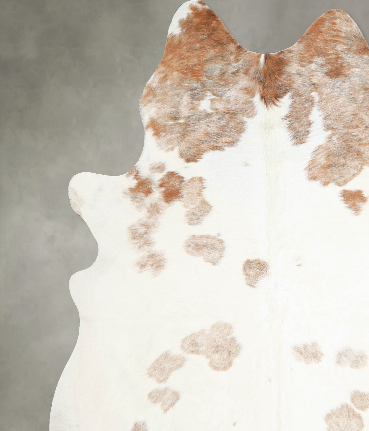 Brown and White XX-Large Brazilian Cowhide Rug 7'4"H x 6'10"W #A54867 by Hudson Hides