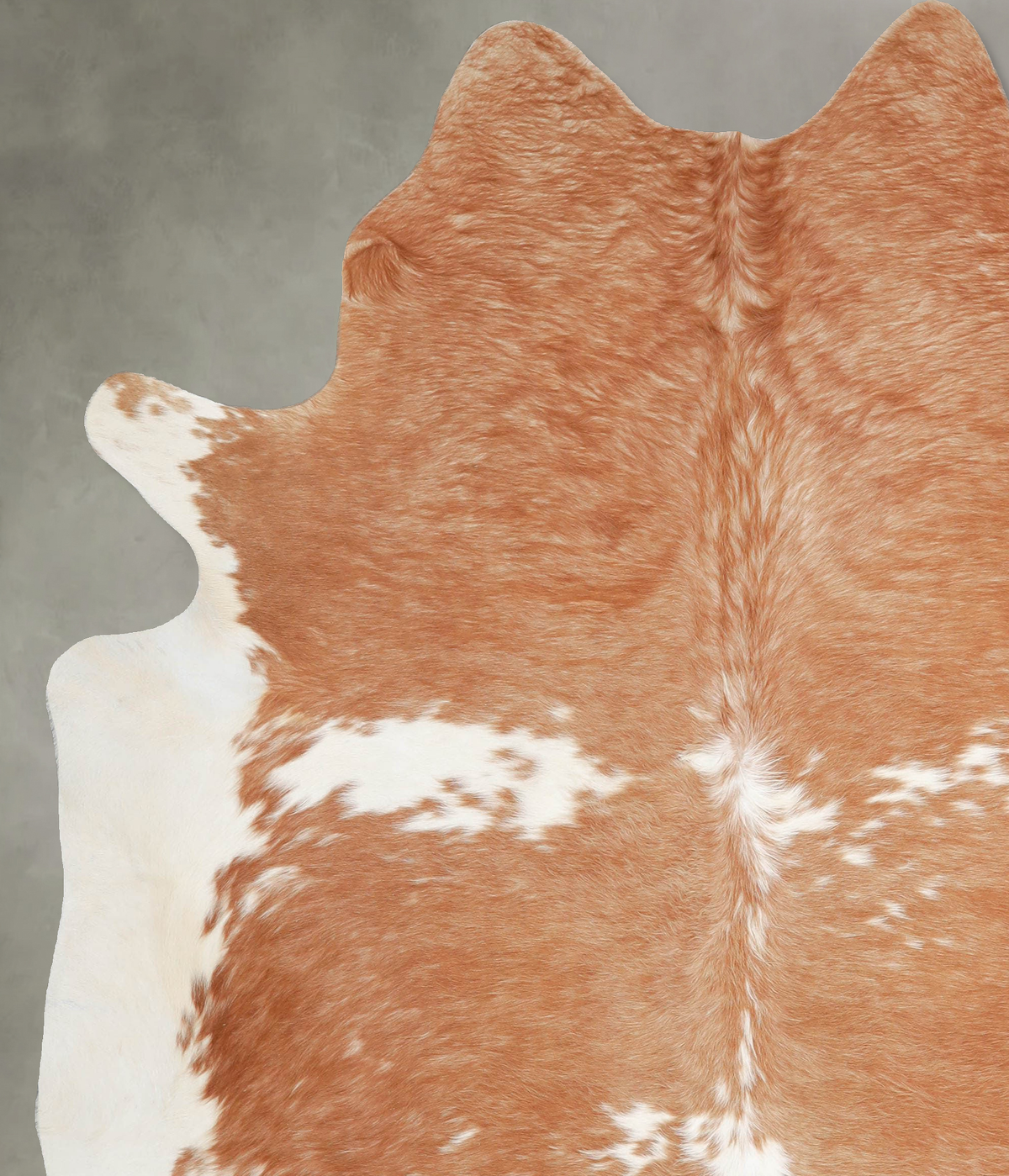 Beige and White X-Large Brazilian Cowhide Rug 7'5"H x 6'2"W #A54870 by Hudson Hides