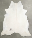 Solid White XX-Large Brazilian Cowhide Rug 7'5"H x 7'0"W #A54875 by Hudson Hides