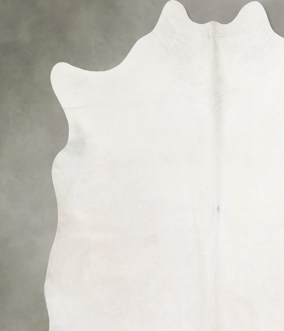 Solid White X-Large Brazilian Cowhide Rug 6'3"H x 6'7"W #A54879 by Hudson Hides