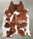 Tricolor X-Large Brazilian Cowhide Rug 7'3"H x 6'10"W #A54882 by Hudson Hides