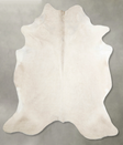 Solid White XX-Large Brazilian Cowhide Rug 7'6"H x 7'0"W #A54886 by Hudson Hides