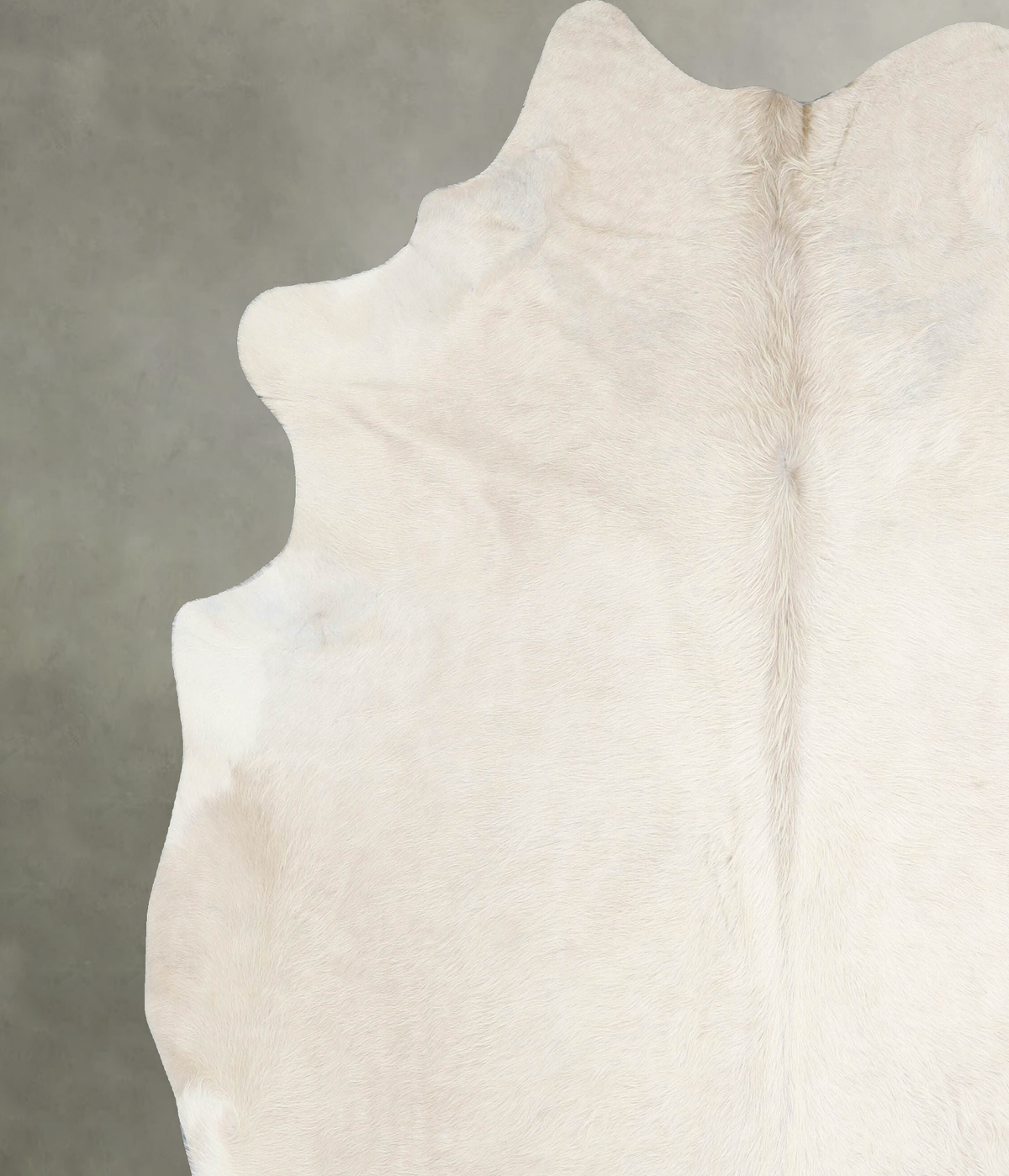 Solid White XX-Large Brazilian Cowhide Rug 7'6"H x 7'0"W #A54886 by Hudson Hides