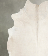 Solid White XX-Large Brazilian Cowhide Rug 7'6"H x 7'0"W #A54886 by Hudson Hides