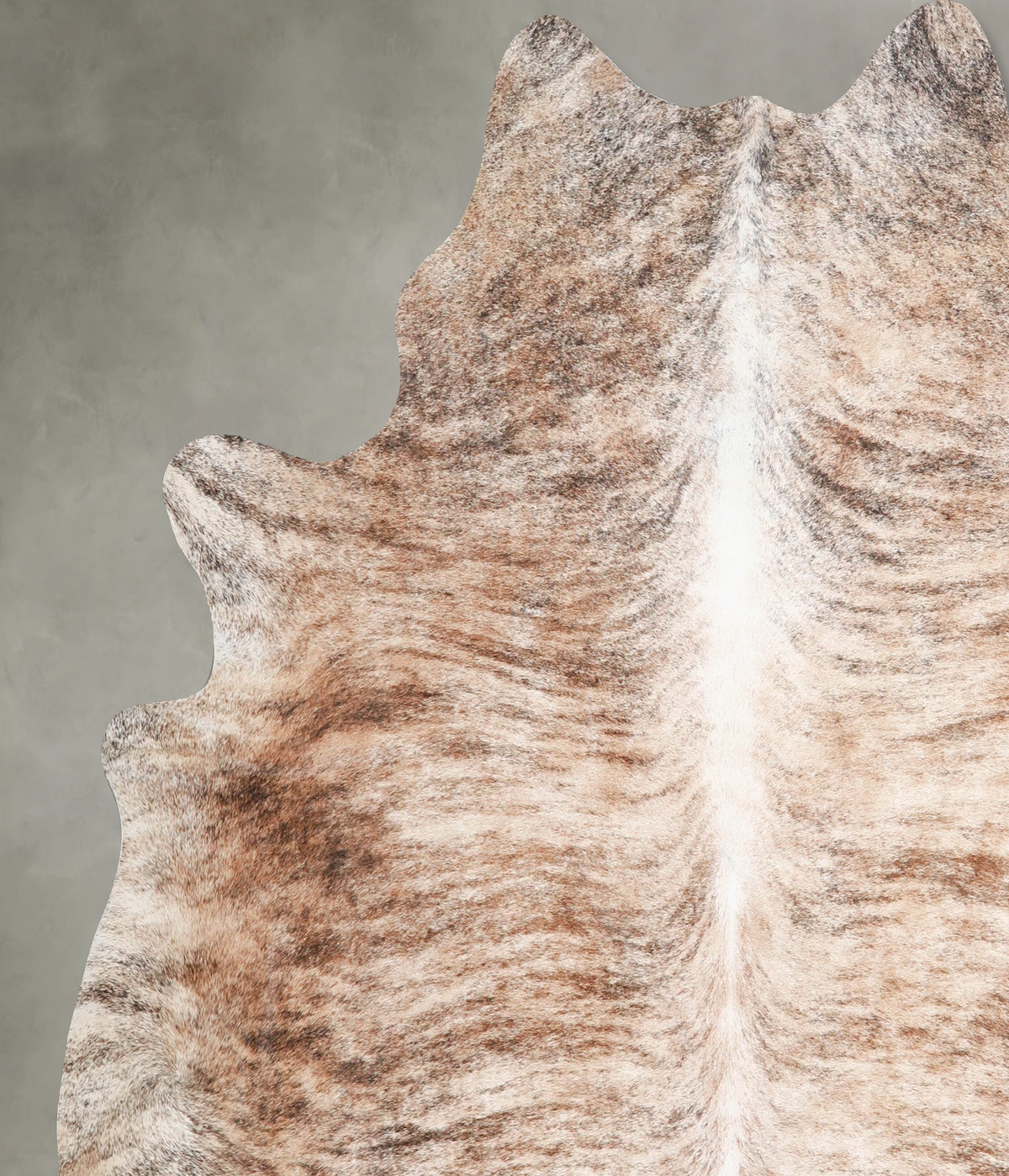 Light Brindle XX-Large Brazilian Cowhide Rug 7'2"H x 7'0"W #A54894 by Hudson Hides