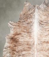Light Brindle XX-Large Brazilian Cowhide Rug 7'2"H x 7'0"W #A54894 by Hudson Hides