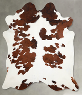 Tricolor X-Large Brazilian Cowhide Rug 7'3"H x 6'5"W #A54895 by Hudson Hides