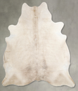 Champagne X-Large Brazilian Cowhide Rug 7'2"H x 6'10"W #A54898 by Hudson Hides