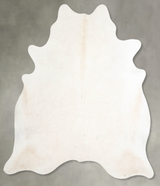 Champagne X-Large Brazilian Cowhide Rug 7'0"H x 6'7"W #A54901 by Hudson Hides