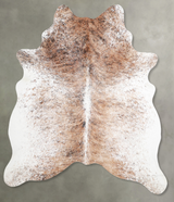 Tricolor Large Brazilian Cowhide Rug 6'8"H x 5'8"W #A54906 by Hudson Hides