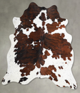Tricolor Large Brazilian Cowhide Rug 5'10"H x 6'0"W #A54907 by Hudson Hides