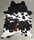 Tricolor X-Large Brazilian Cowhide Rug 7'9"H x 6'3"W #A54910 by Hudson Hides