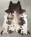 Tricolor XX-Large Brazilian Cowhide Rug 7'11"H x 7'9"W #A54911 by Hudson Hides
