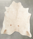 Champagne X-Large Brazilian Cowhide Rug 7'1"H x 6'7"W #A54917 by Hudson Hides