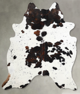 Tricolor X-Large Brazilian Cowhide Rug 7'2"H x 6'3"W #A54922 by Hudson Hides