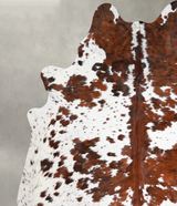 Tricolor XX-Large Brazilian Cowhide Rug 7'8"H x 7'1"W #A54923 by Hudson Hides