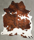 Tricolor X-Large Brazilian Cowhide Rug 7'7"H x 6'1"W #A54925 by Hudson Hides