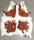 Tricolor X-Large Brazilian Cowhide Rug 7'0"H x 6'1"W #A54928 by Hudson Hides