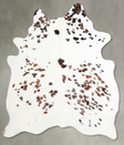 Tricolor Large Brazilian Cowhide Rug 6'3"H x 5'9"W #A54931 by Hudson Hides