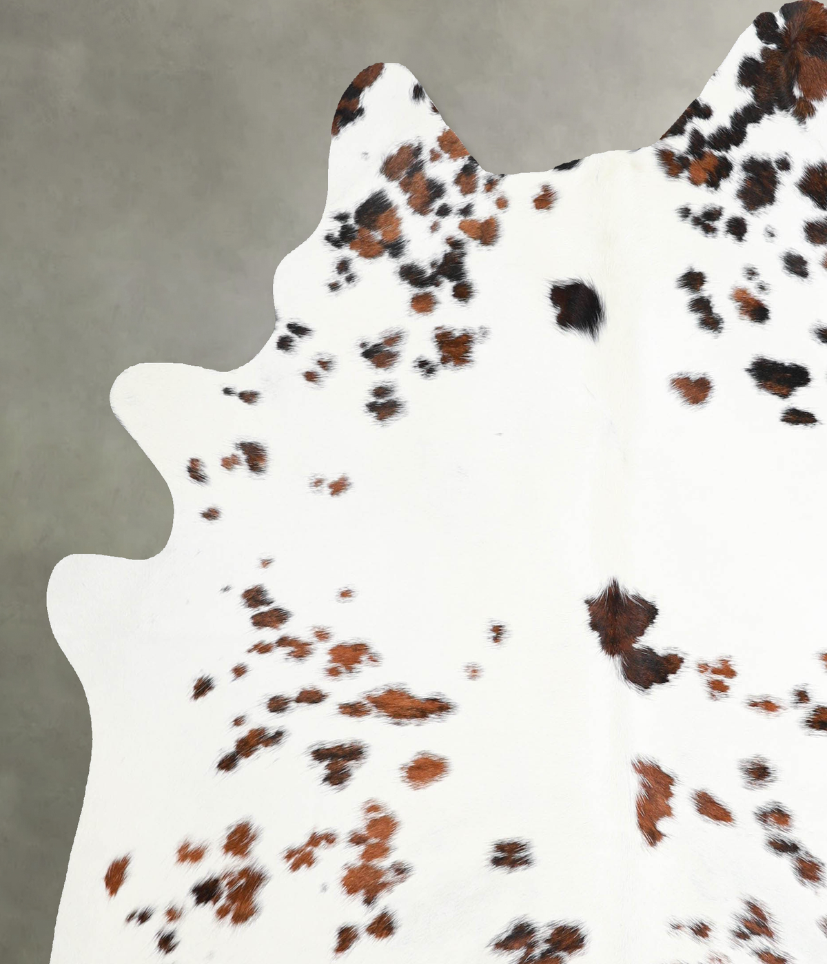 Tricolor Large Brazilian Cowhide Rug 6'3"H x 5'9"W #A54931 by Hudson Hides