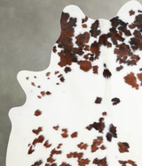 Tricolor Large Brazilian Cowhide Rug 7'0"H x 5'9"W #A54934 by Hudson Hides