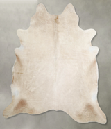 Champagne XX-Large Brazilian Cowhide Rug 7'8"H x 7'5"W #A54941 by Hudson Hides