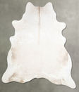 Champagne X-Large Brazilian Cowhide Rug 7'1"H x 6'6"W #A54962 by Hudson Hides
