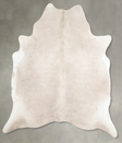 Champagne Large Brazilian Cowhide Rug 6'6"H x 5'10"W #A54963 by Hudson Hides