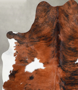 Tricolor Large Brazilian Cowhide Rug 6'2"H x 5'6"W #A54968 by Hudson Hides