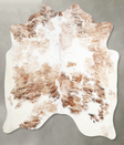 Tricolor Medium Brazilian Cowhide Rug 5'6"H x 5'5"W #A54970 by Hudson Hides