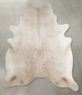 Champagne XX-Large Brazilian Cowhide Rug 7'8"H x 6'7"W #A54973 by Hudson Hides
