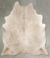 Champagne X-Large Brazilian Cowhide Rug 6'9"H x 6'2"W #A54981 by Hudson Hides