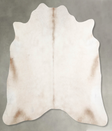 Champagne X-Large Brazilian Cowhide Rug 6'4"H x 6'7"W #A54983 by Hudson Hides