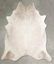 Champagne XX-Large Brazilian Cowhide Rug 7'8"H x 6'10"W #A54986 by Hudson Hides